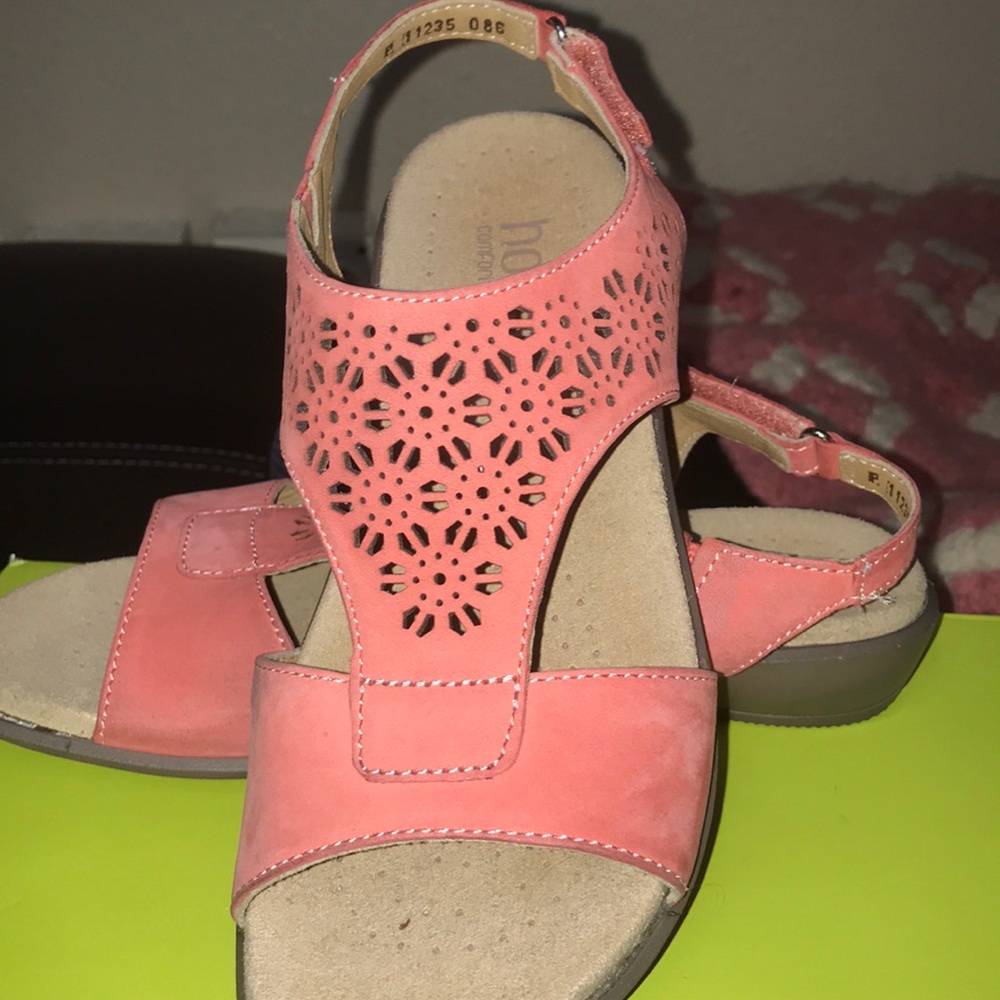 Brand new hotter coral sandals